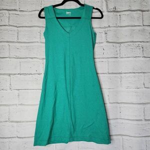 Kavu Eve V-Neck Sleeveless Tank Dress Teal Green Size XXS Outdooe Womens Stretch